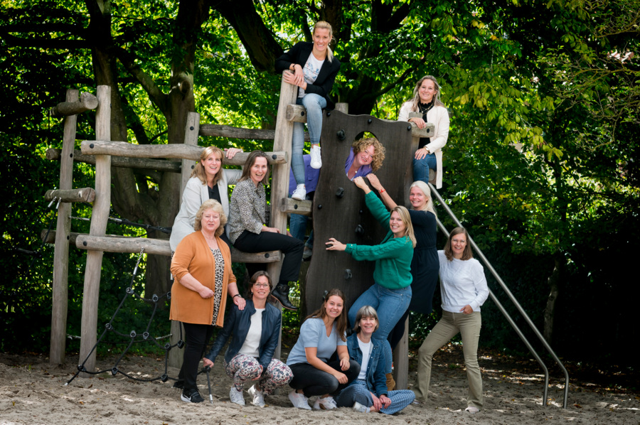 Het team van de KWS-koningin Wilhelminaschool.